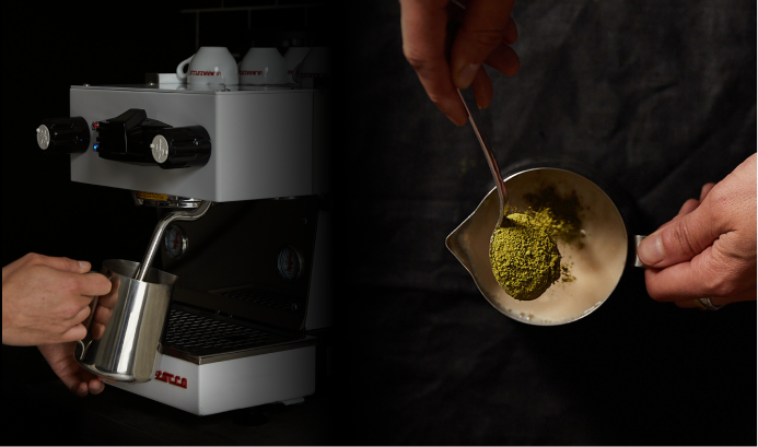 How to make a matcha latte with a steam wand