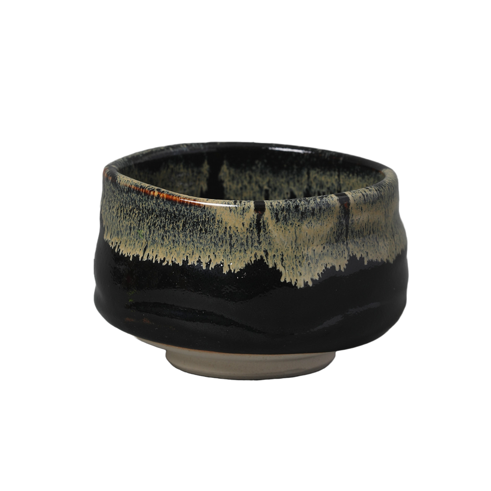 Mino ware Matcha Chawan Green & Black - Somage Australia