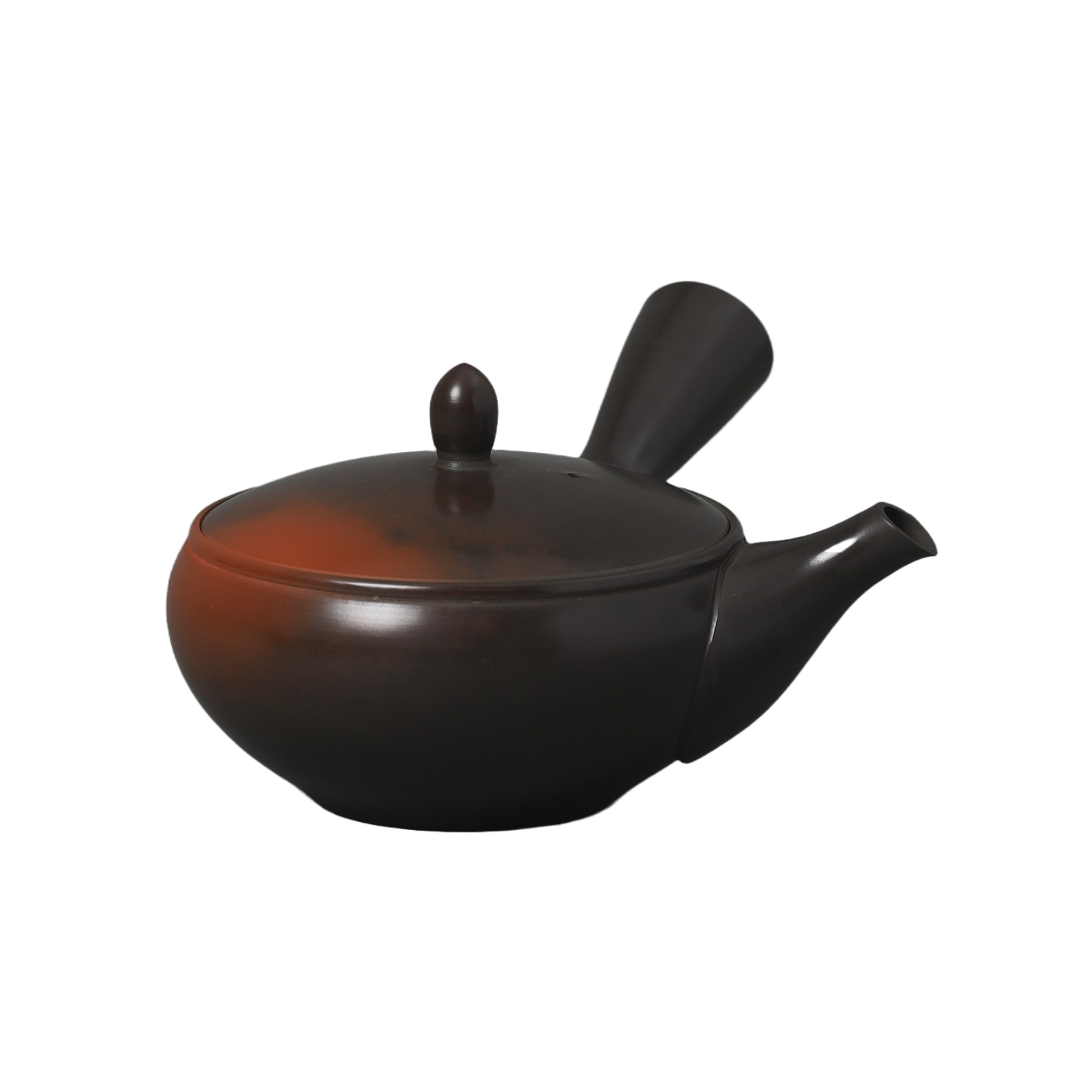 Tokoname Kyusu Teapot Deep Brown-Orange