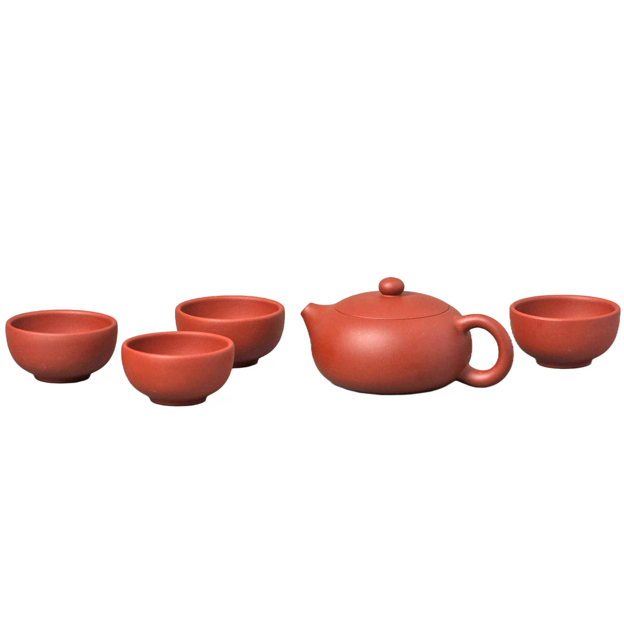 Zisha Xishi Teapot and Cups Set