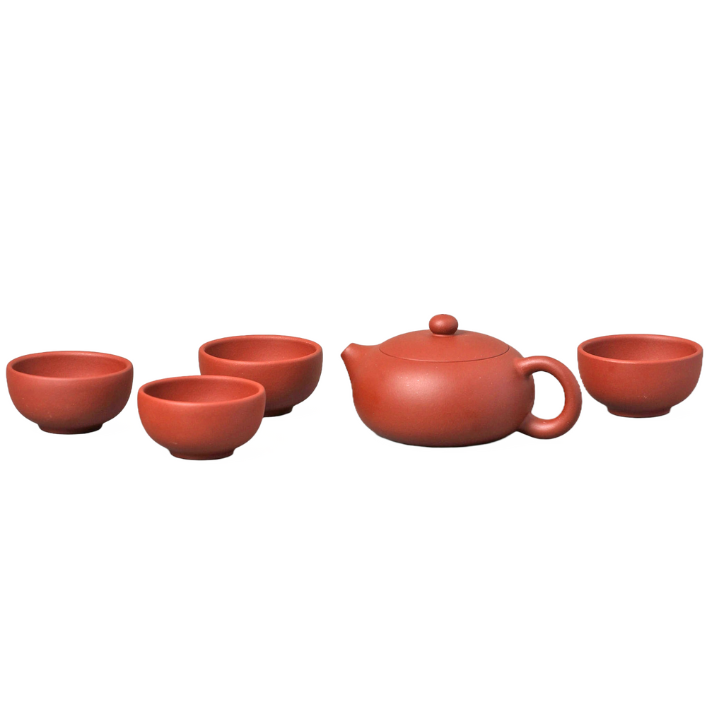 Zisha Xishi Teapot and Cups Set